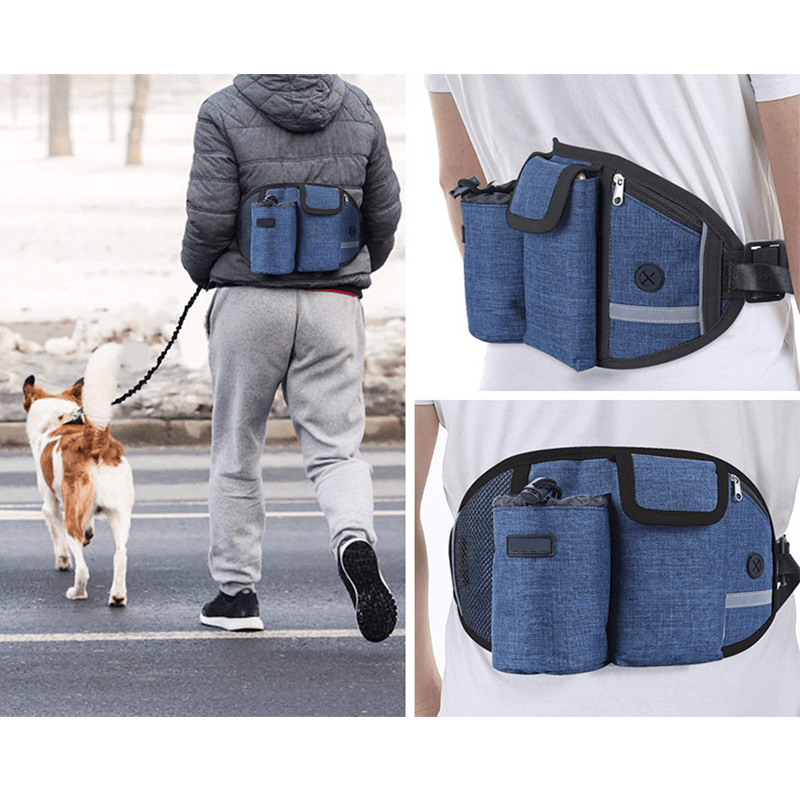 Dogs and Cats Boutique 10 Dog Training Leash Waist Bag Hands-Free Outdoor Pet Running Walking Leash Portable Dog Food Water Cup Storage Bags (To Get Done)