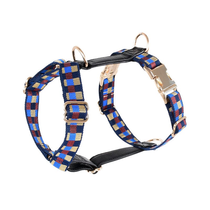 Dogs and Cats Boutique 11 Chest Strap Blue / M I-shaped Pet Chest Harness Traction Rope (To Get Done)