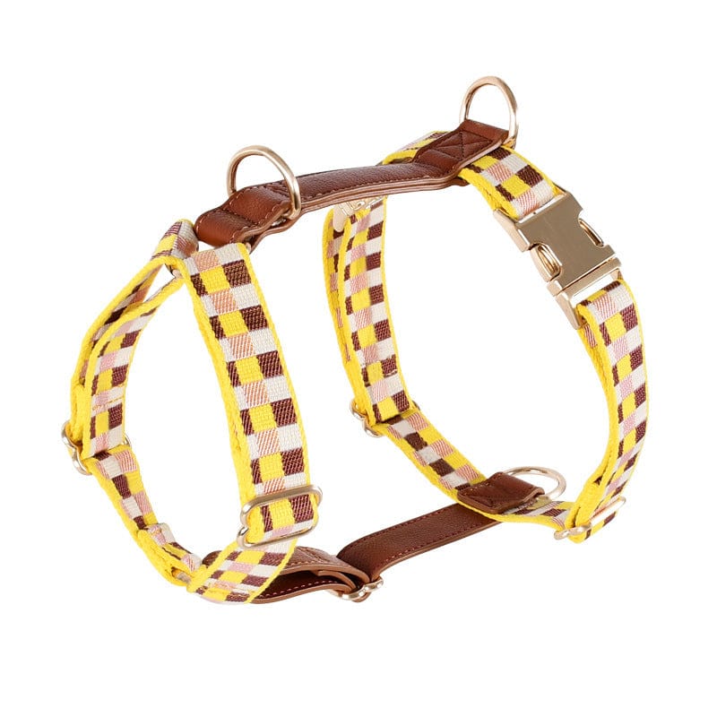 Dogs and Cats Boutique 11 Chest Strap Yellow / M I-shaped Pet Chest Harness Traction Rope (To Get Done)