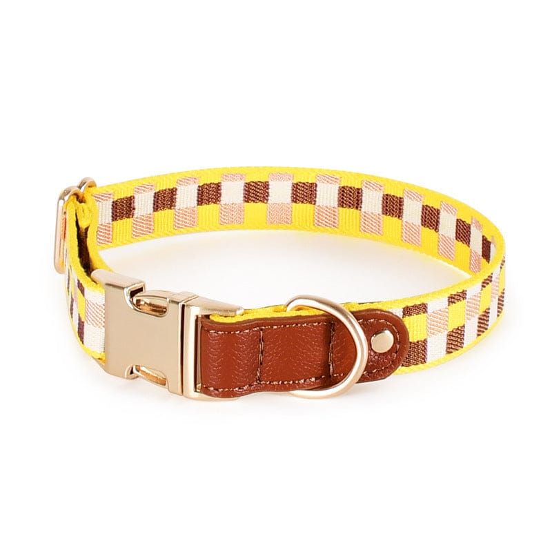 Dogs and Cats Boutique 11 Collar Yellow / M I-shaped Pet Chest Harness Traction Rope (To Get Done)