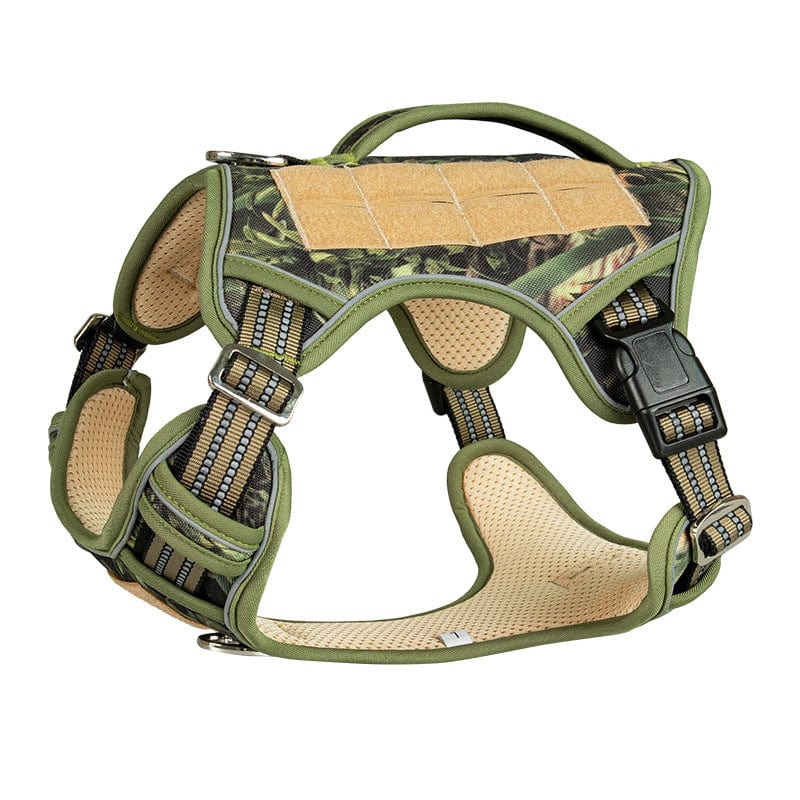 Dogs and Cats Boutique 11 Forest Camouflage / L Search And Rescue Patrol Working Dog Tactical Chest Strap (To Get Done)