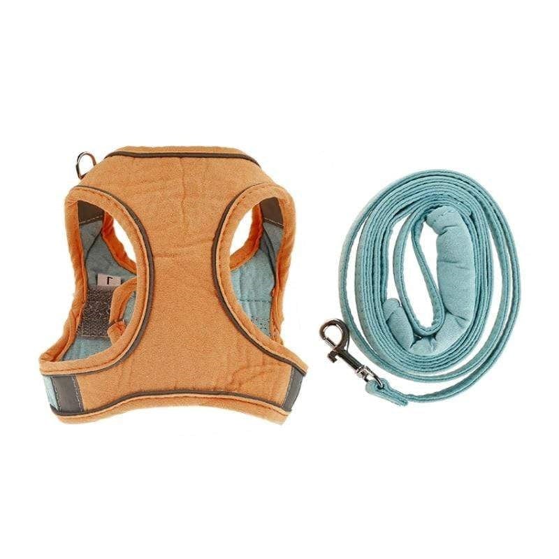 Dogs and Cats Boutique 11 Orange / M Vest-Style Chest Cat Harness