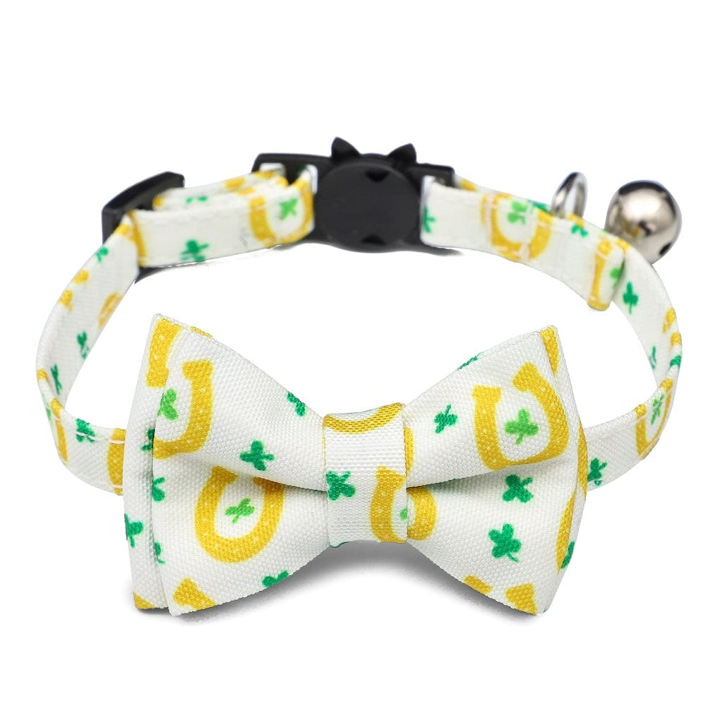 Dogs and Cats Boutique 12 6 Style / 1X28cm Irish Festival Plaid Bow Cat Collar (To Get Done)