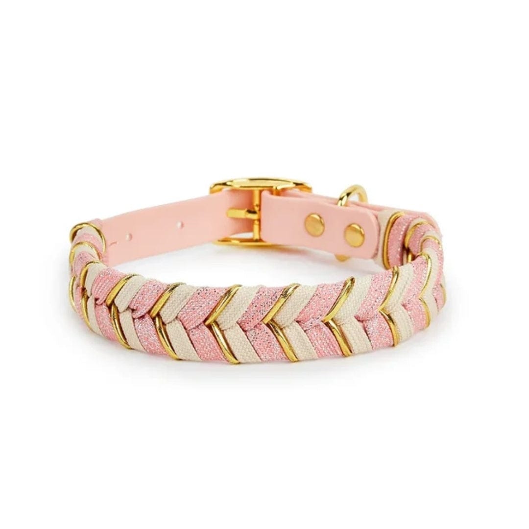 Dogs and Cats Boutique 12 Moon Pink / S Pet Collar Metal Buckle Dog Collar Traction (To Get Done)