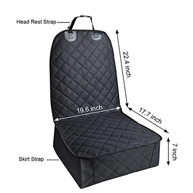 Dogs and Cats Boutique 13 Black Oxford Cloth Pet Car Cushion Waterproof Vehicle-mounted Dog Bed Co-pilot (To Get Done)