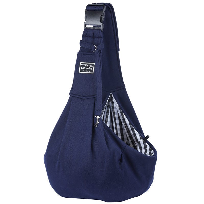 Dogs and Cats Boutique 13 Dark Blue Fashion Simple Folding Dog Out Backpack (To Get Done)