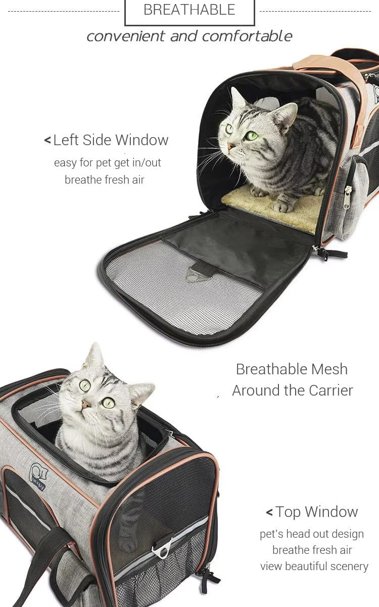 Dogs and Cats Boutique 13 Large-capacity Wholesale Large Outoftheway Portable Dog And Cat Foldable Backpack Handheld Diagonal Bag (To Get Done)