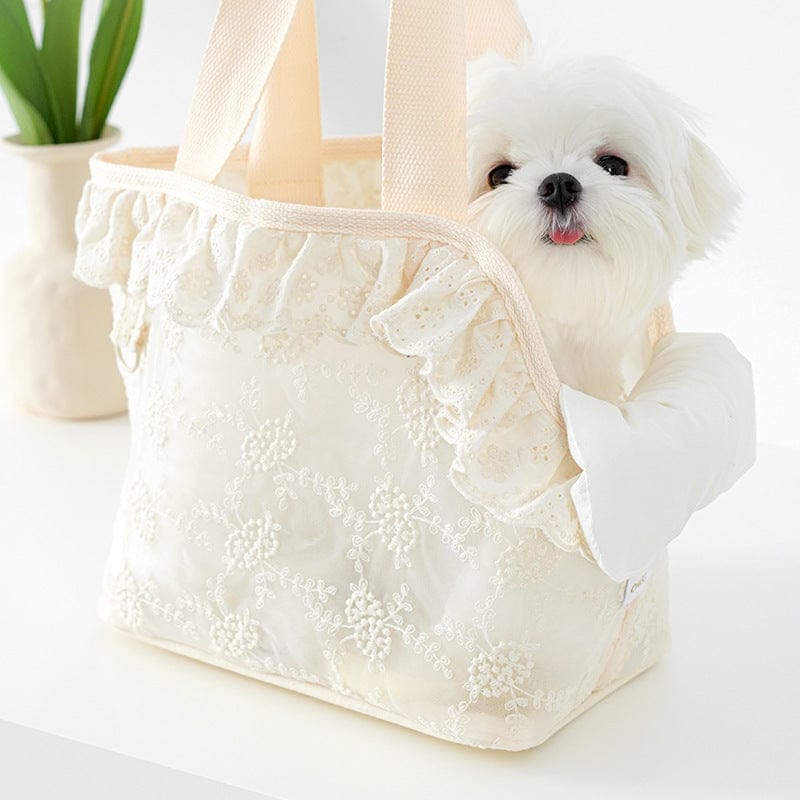 Dogs and Cats Boutique 13 Pet Out Portable Breathable Shoulder Bag Lace Portable (To Get Done)