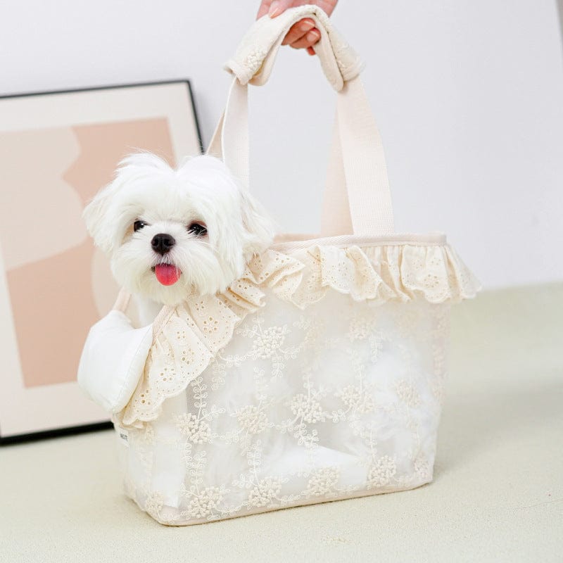 Dogs and Cats Boutique 13 Pet Out Portable Breathable Shoulder Bag Lace Portable (To Get Done)