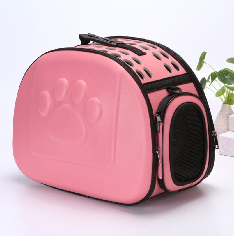 Dogs and Cats Boutique 13 Pink EVA medium pet outing bag cat small dog breathable fashion portable folding out travel bag (To Get Done)