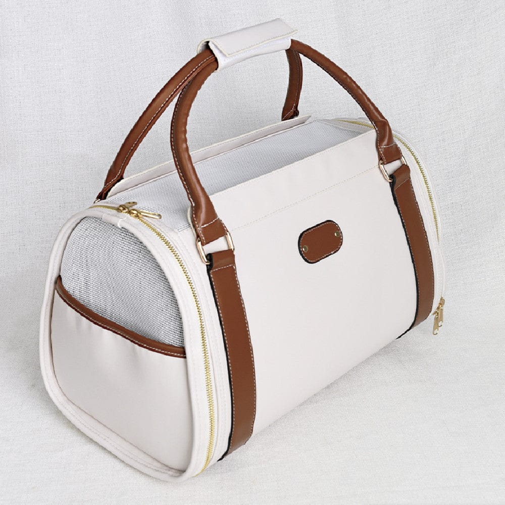 Dogs and Cats Boutique 13 White Fashion Personalized Portable Dogskin Leather Bags (To Get Done)