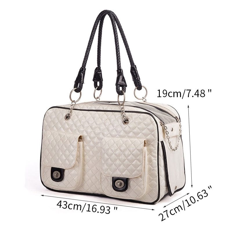 Dogs and Cats Boutique 13 White Portable pet bag (To Get Done)