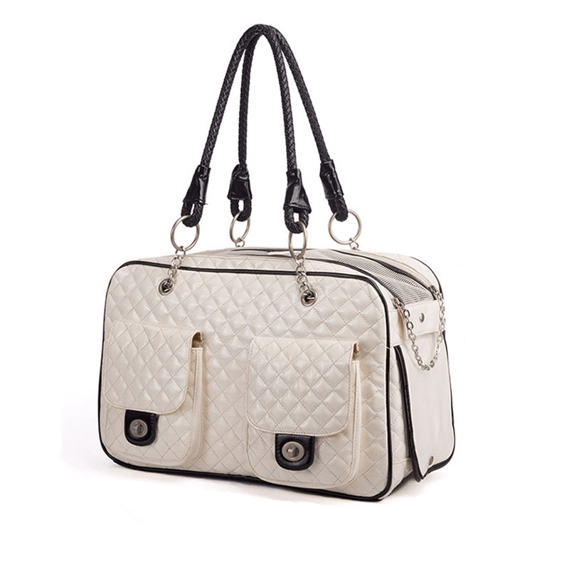 Dogs and Cats Boutique 13 White Portable pet bag (To Get Done)