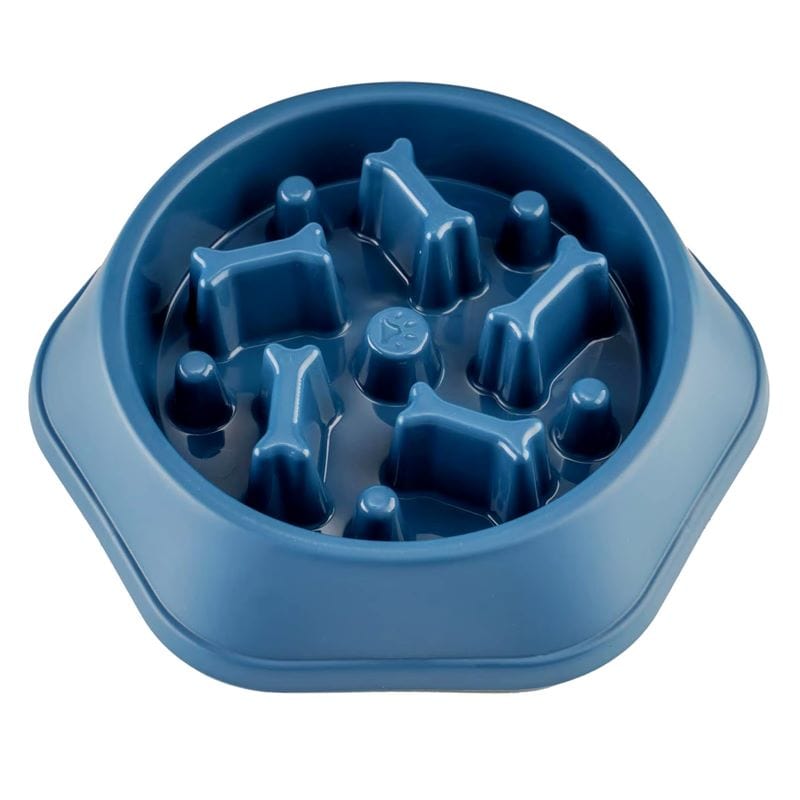 Dogs and Cats Boutique 14 Blue Home Style Bone Choke Prevention Slow Food Bowl Dog Bowl (To Get Done)