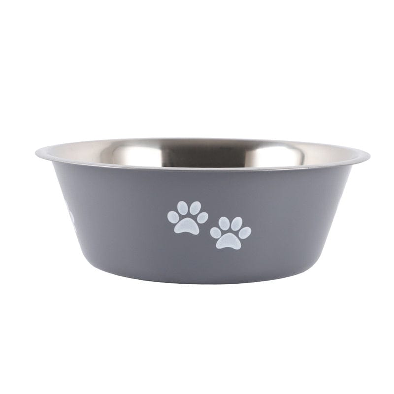 Dogs and Cats Boutique 14 Grey / 13cm New Stainless Steel Printing Dog Cat Bowl (To Get Done)