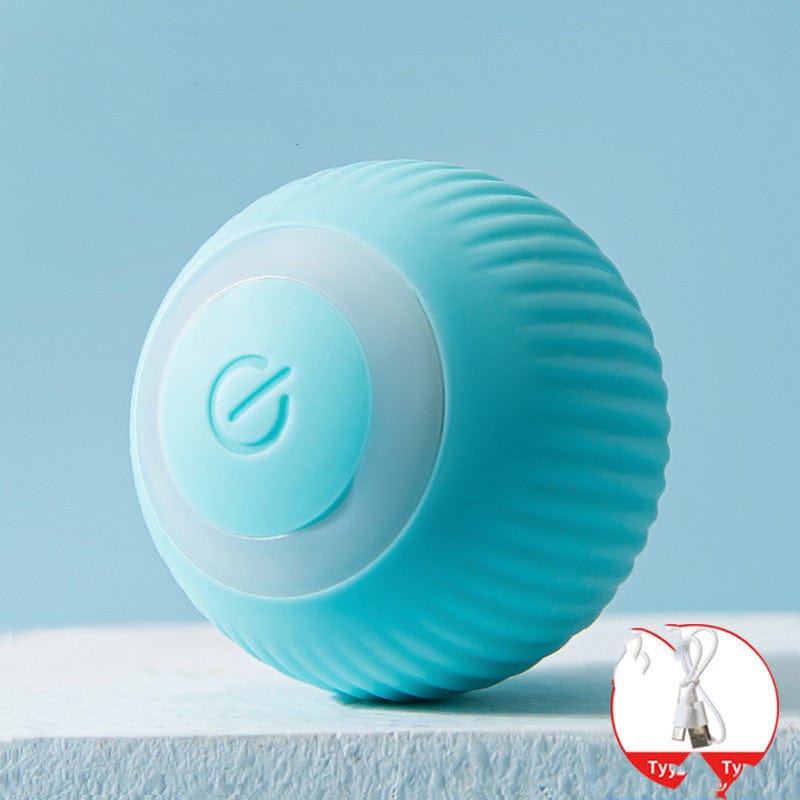 Dogs and Cats Boutique 15 Rolling Ball Blue / USB Rechargeable USB Rechargeable Gravity Electric Rolling Ball Electric Cat Toy (To Get Done)