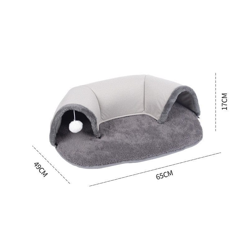 Dogs and Cats Boutique 16 Oval Tunnel Cat Nest / 65x49x17CM Autumn And Winter Cat Nest Cat Tunnel Plush (To Get Done)