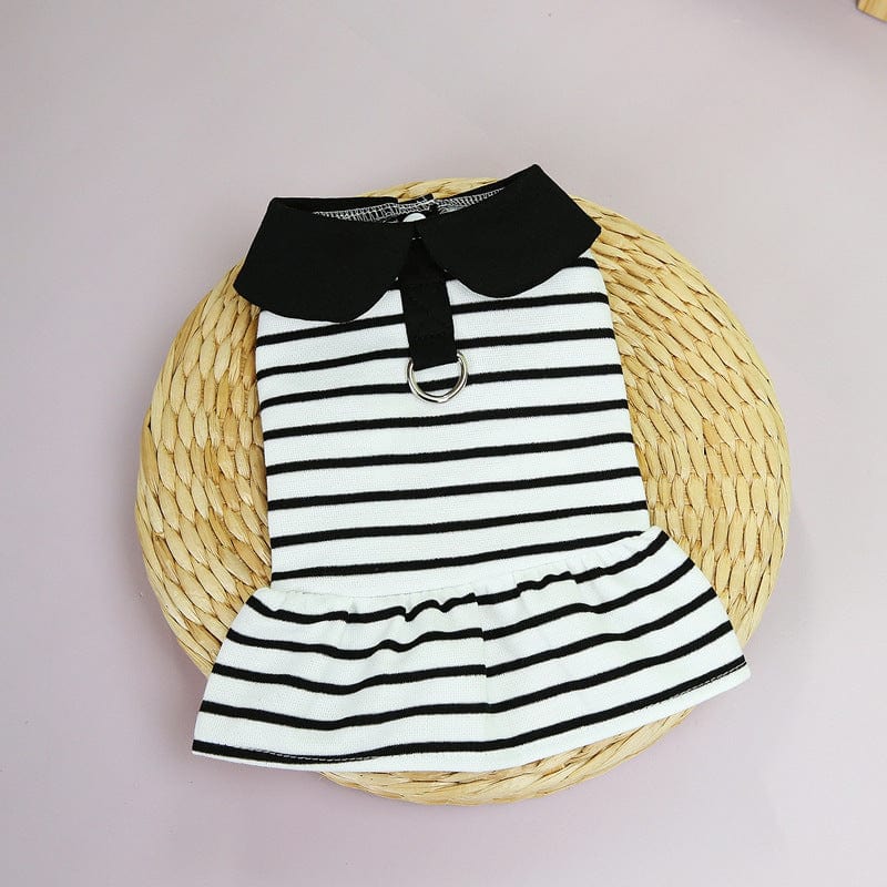 Dogs and Cats Boutique 3 Pet Summer Stripes T-shirt Skirt (To Get Done)