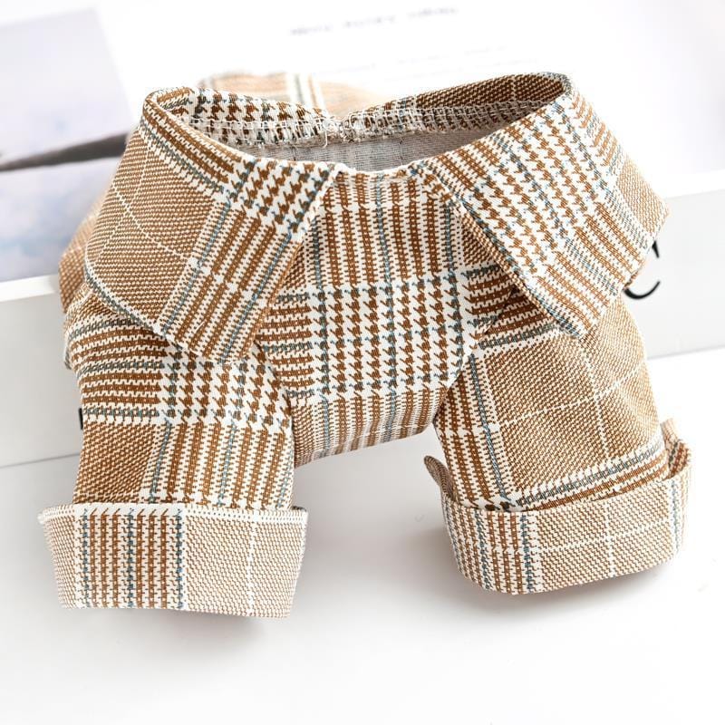 Dogs and Cats Boutique 3 Plaid Bowknot Dog Clothes