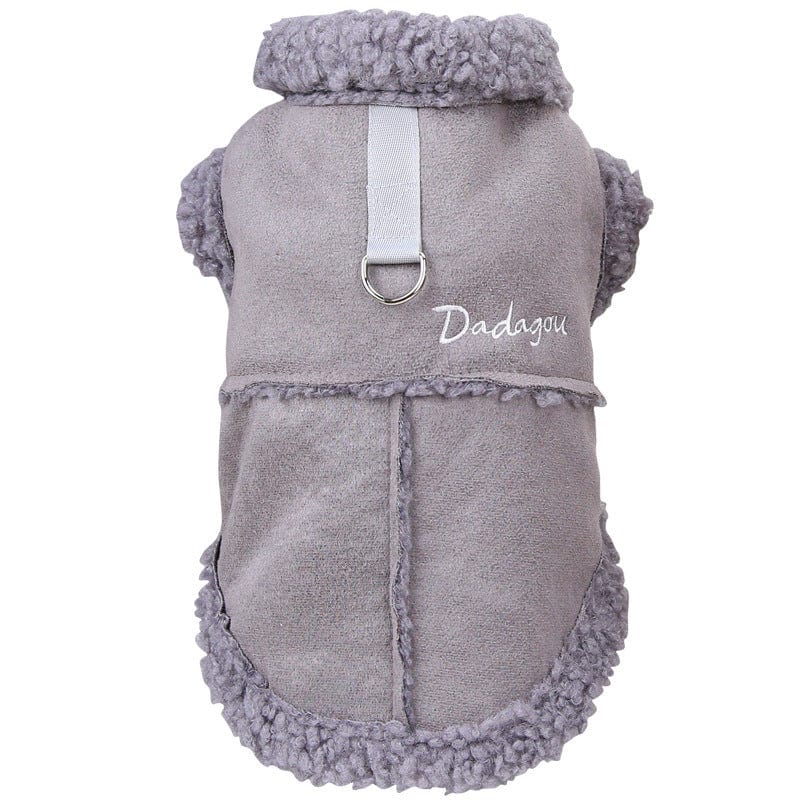 Dogs and Cats Boutique 5 Dog Clothes Autumn And Winter Clothes Cat Padded Coat Vest Peach Skin Velvet (To Get Done)