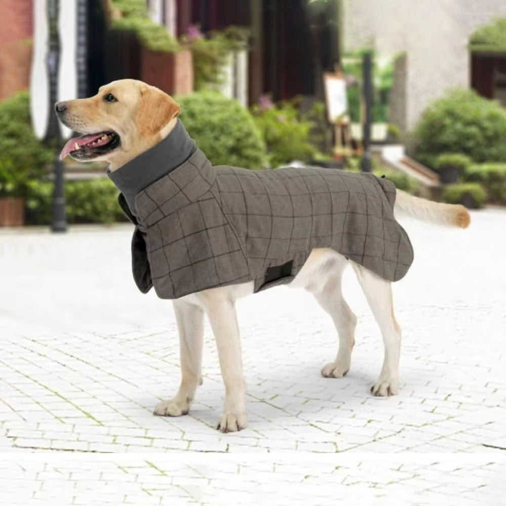 Dogs and Cats Boutique 5 Dog Cotton Clothing British Style Dog Suit Vest Cold-proof Warm Dog Clothes Dog Cloak (To Get Done)