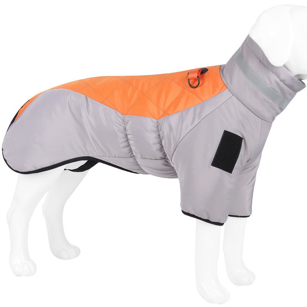 Dogs and Cats Boutique 5 Grey orange / 2XL Reflective Dog Winter Jacket