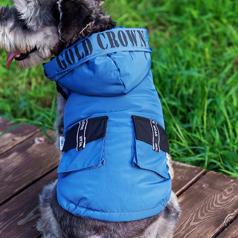 Dogs and Cats Boutique 5 Lake Blue / L Waterproof Winter Dog Coat