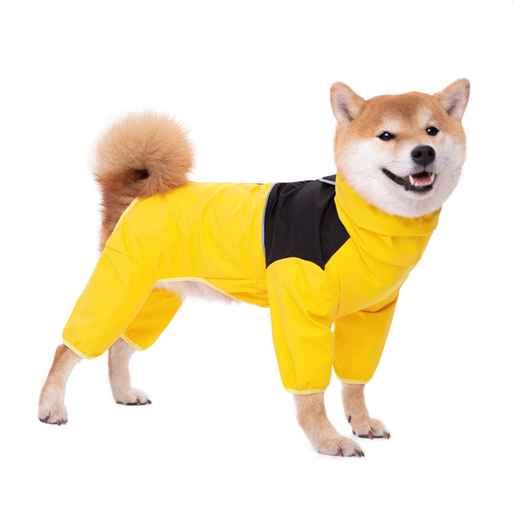 Dogs and Cats Boutique 5 Yellow / 2XL Anti-Storm Waterproof Dog Raincoat