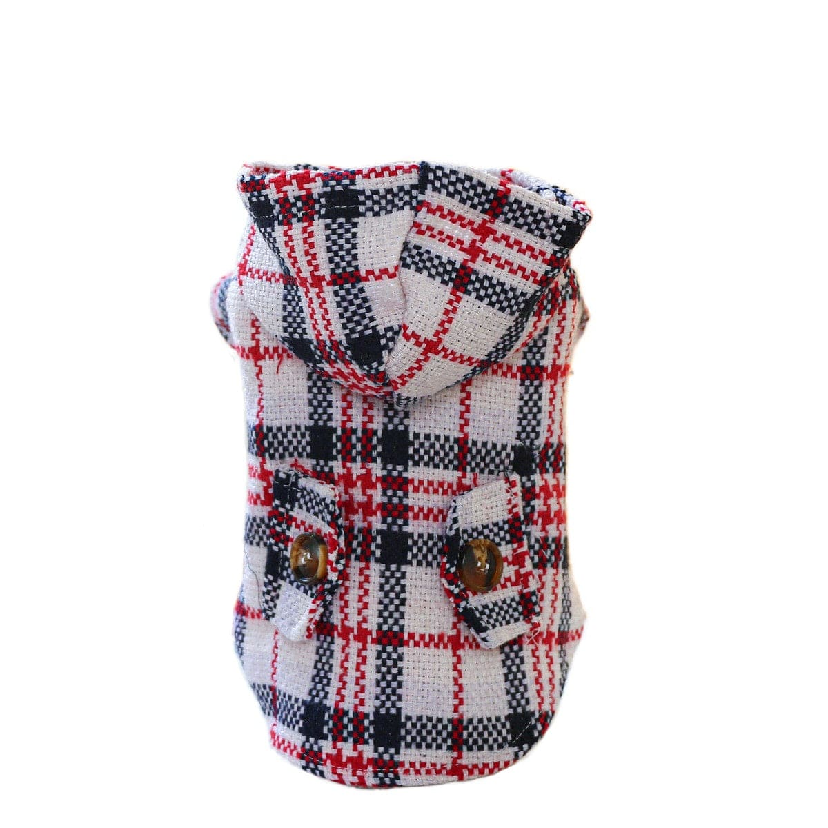 Dogs and Cats Boutique 6 Autumn And Winter Warm Red Plaid Trench Coat (To Get Done)