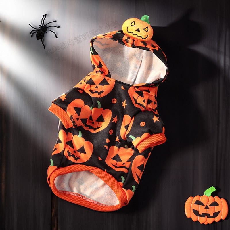 Dogs and Cats Boutique 6 Cross-border New Arrival Pet Costume Halloween Classic Pumpkin Skirt Bichon Teddy Dog Cat Christmas Clothes (To Get Done)