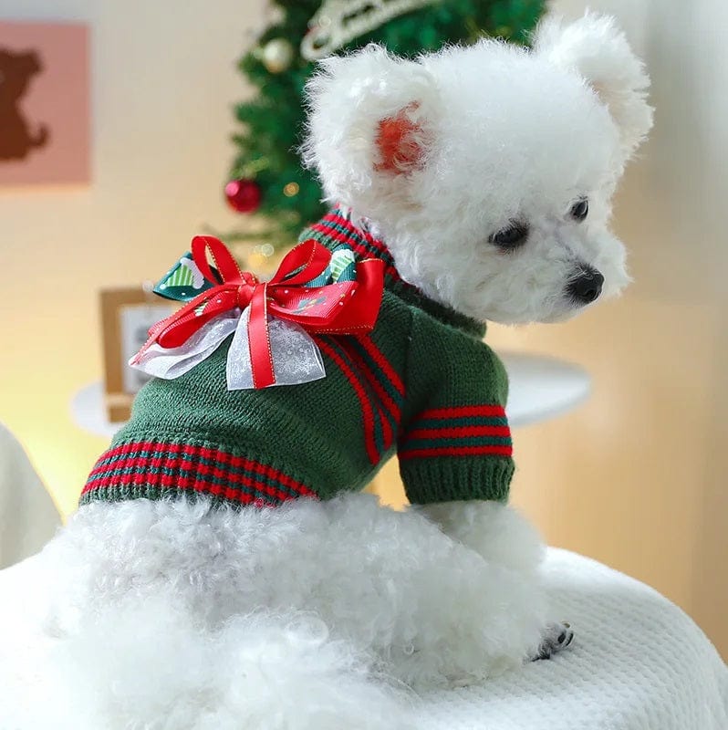 Dogs and Cats Boutique 6 Green / XS Pet Clothes Christmas And New Year Warm (To Get Done)