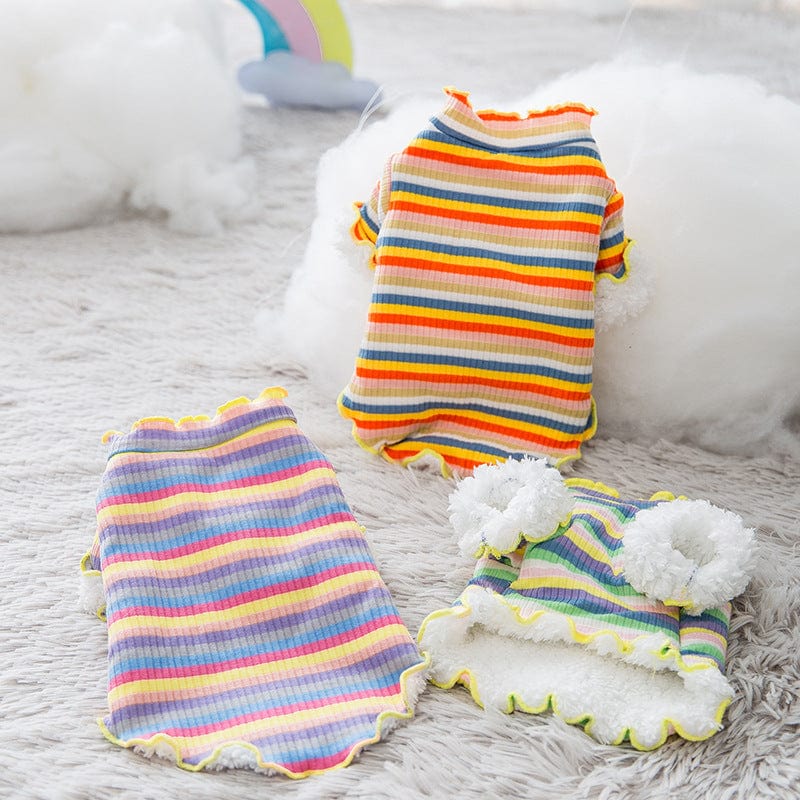 Dogs and Cats Boutique 6 Knitted rainbow dog clothes (To Get Done)