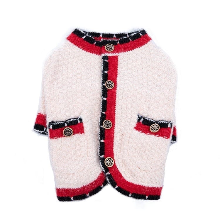 Dogs and Cats Boutique 6 Pink / XS Classic Style Style Bejirog Sweater Cardigan Pet Clothes (To Get Done)