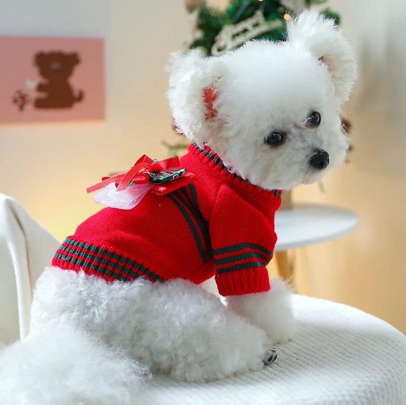 Dogs and Cats Boutique 6 Red / XS Pet Clothes Christmas And New Year Warm (To Get Done)