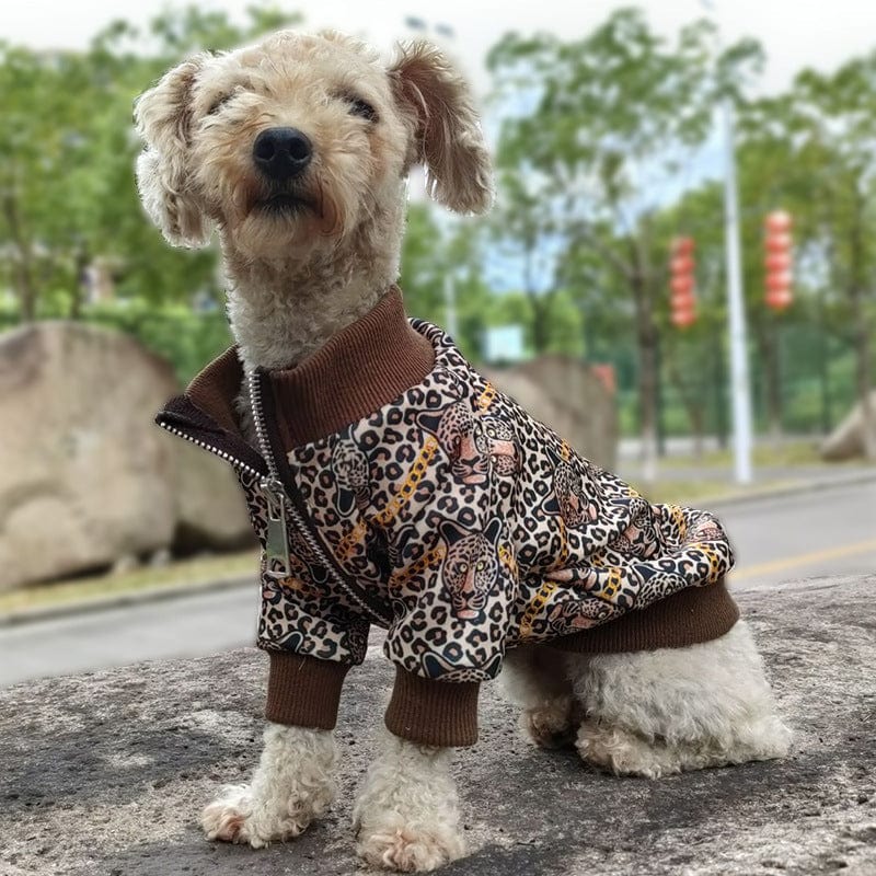 Dogs and Cats Boutique 6 Spring And Autumn  Clothes Leopard Print Dog (To Get Done)