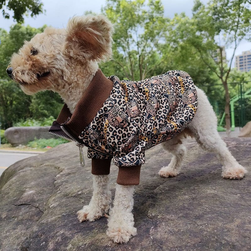 Dogs and Cats Boutique 6 Spring And Autumn  Clothes Leopard Print Dog (To Get Done)