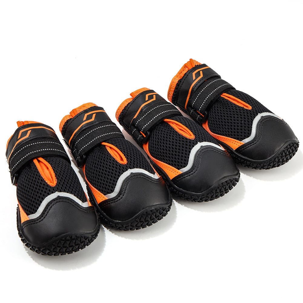 Dogs and Cats Boutique 7 Black Orange / 4 Pet Dog Shoes Summer Breathable Pet Shoes (To Get Done)