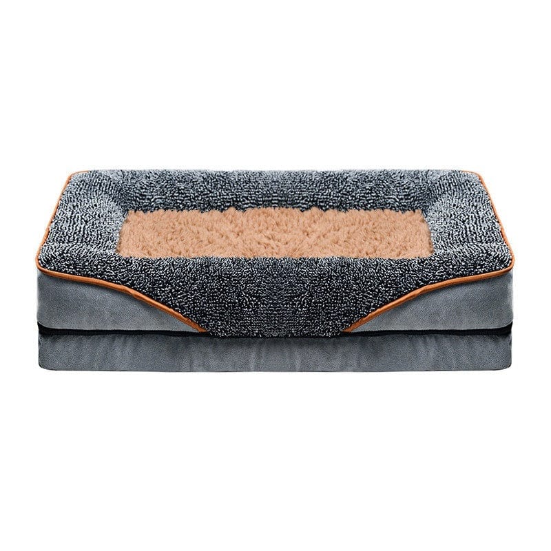 Dogs and Cats Boutique 9 Ash Brown / S Pet Supplies Square Sofa Bed Dog Kennel Cat Litter Pet Pad (To Get Done)