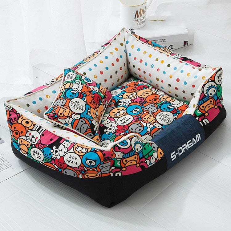 Dogs and Cats Boutique 9 Big mouth monkey / No small pillows / L New House Dogs Product Bed Accessories Pets Cats Mat (To Get Done)