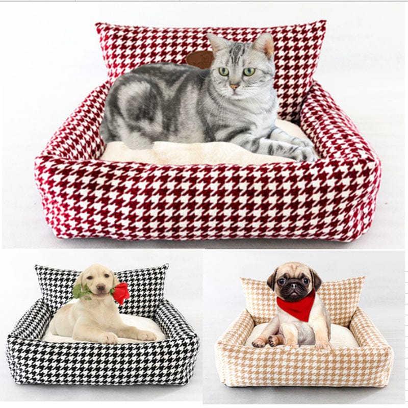 Dogs and Cats Boutique 9 Fabric Houndstooth Sofa Cat Litter Removable And Washable (To Get Done)