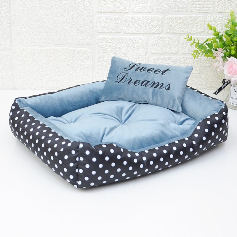 Dogs and Cats Boutique 9 Lake Blue / L85x60x16CM Printed Four Seasons New Small Dog Pet Bed (To Get Done)