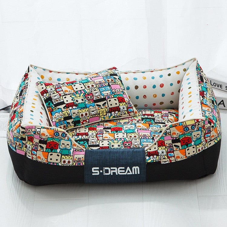 Dogs and Cats Boutique 9 Robot / Have small pillows / L New House Dogs Product Bed Accessories Pets Cats Mat (To Get Done)