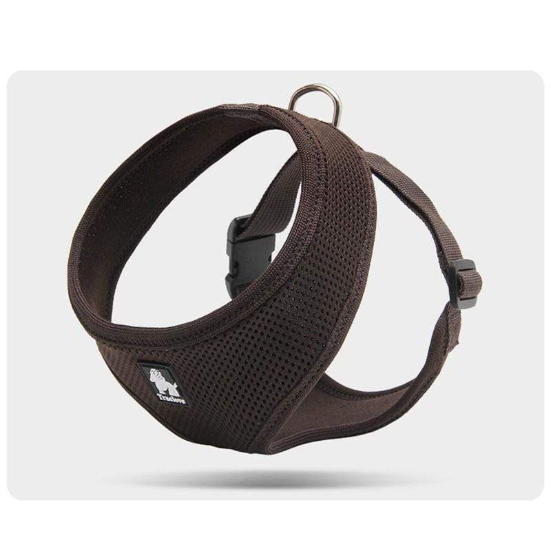 Dogs and Cats Boutique 11 Coffee / L Breathable Dog Adjustable Harness