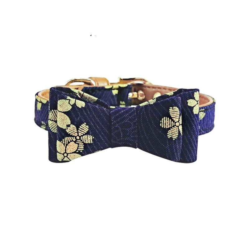 Dogs and Cats Boutique 12 Bow collar / L Pet Collar Bandanna