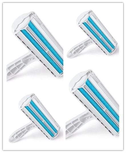 Dogs and Cats Boutique 14 Blue 4pcs Roller Pet Hair Remover Cleaning Brush