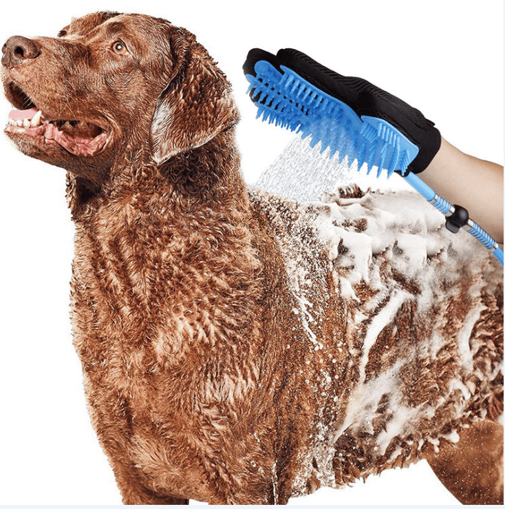 Dogs and Cats Boutique 14 Blue One Handed Pet Bathing Tool