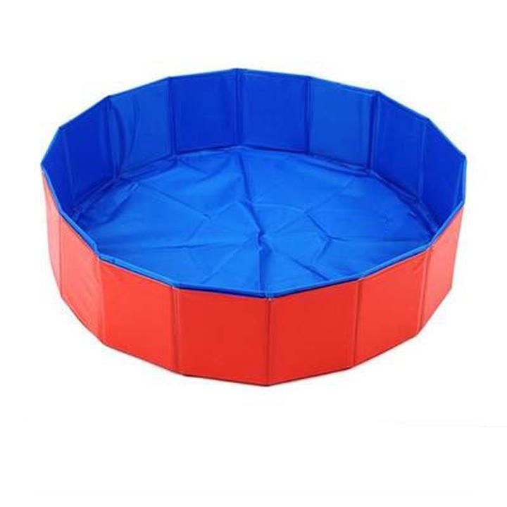 Dogs and Cats Boutique 14 Red / 80x30cm Foldable Pet Dog Swimming Pool Shower Bath Pool