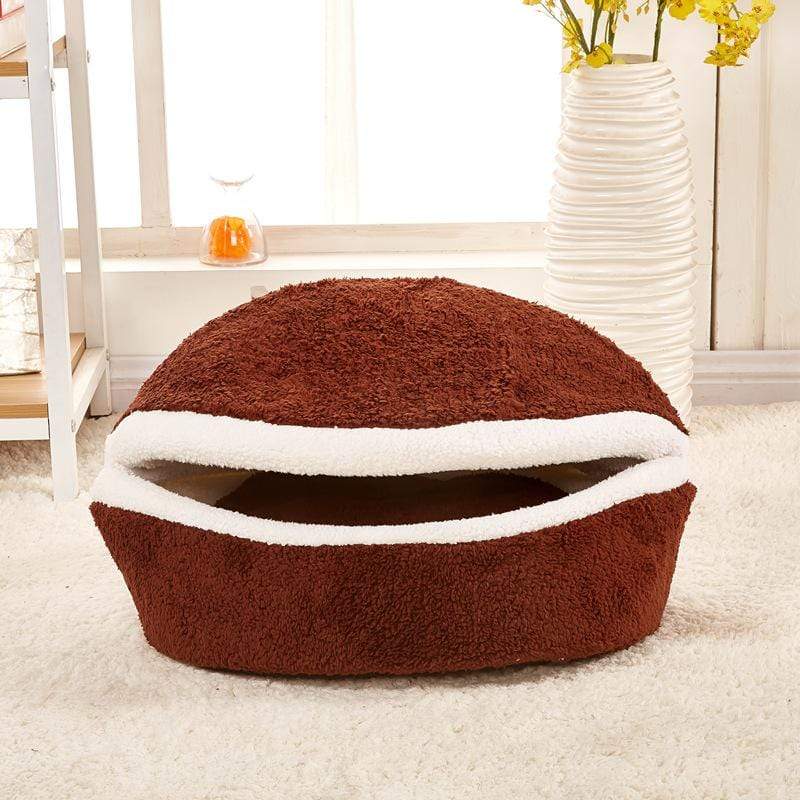 Dogs and Cats Boutique 16 Deep caffeine / M 45x35 cm / 1 Creative Burger Pet Nest