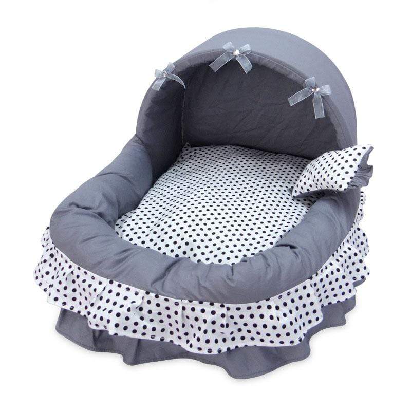 Dogs and Cats Boutique 16 S / Grey Princess Basket Style Pet Bed