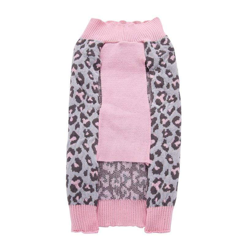 Dogs and Cats Boutique 2 Pink Leopard Bow Sweater